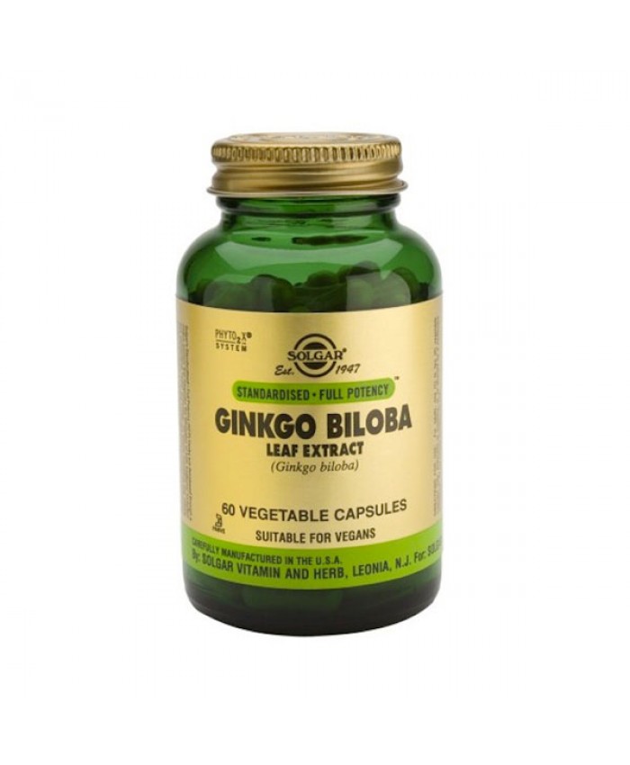 Solgar Ginkgo Biloba Leaf Extract 60 φυτικές κάψουλες Solgar