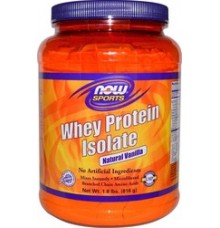 Now Foods Whey Protein Isolate 1.8lbs 816gr Βανίλια Συμπληρωματα