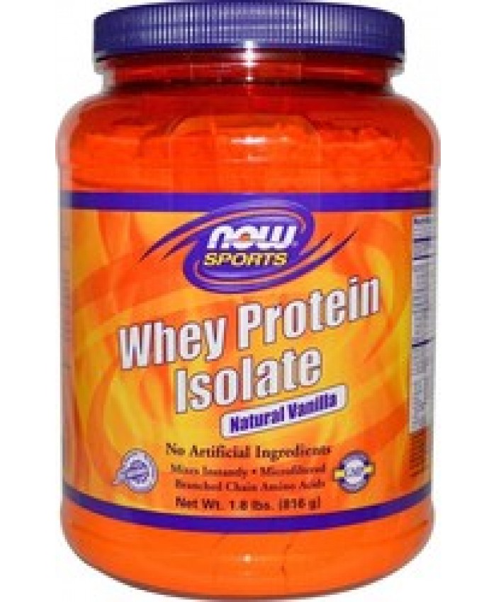 Now Foods Whey Protein Isolate 1.8lbs 816gr Βανίλια Συμπληρωματα
