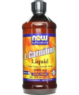 Now Foods L-Carnitine Liquid Citrus Flavor 1000mg  Συμπληρωματα
